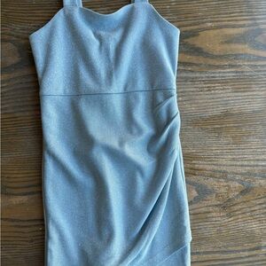 Elegant Blue Sleeveless Dress